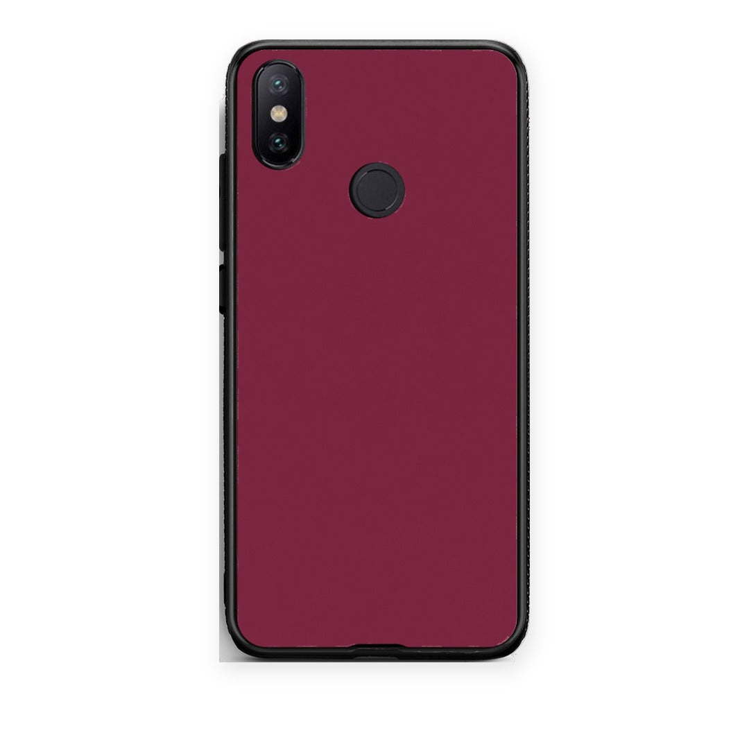 Θήκη Xiaomi Mi A2 Burgundy από τη Smartfits με σχέδιο στο πίσω μέρος και μαύρο περίβλημα | Xiaomi Mi A2 Burgundy case with colorful back and black bezels