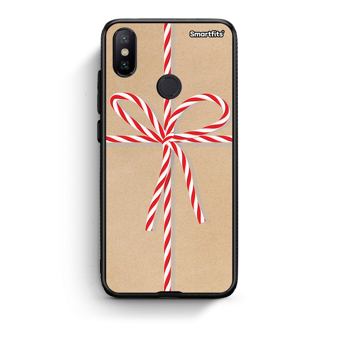 Xiaomi Mi A2 Christmas Gift θήκη από τη Smartfits με σχέδιο στο πίσω μέρος και μαύρο περίβλημα | Smartphone case with colorful back and black bezels by Smartfits
