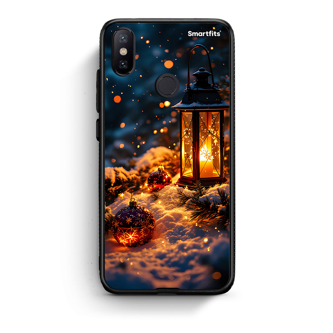 Xiaomi Mi A2 Christmas Ornaments θήκη από τη Smartfits με σχέδιο στο πίσω μέρος και μαύρο περίβλημα | Smartphone case with colorful back and black bezels by Smartfits