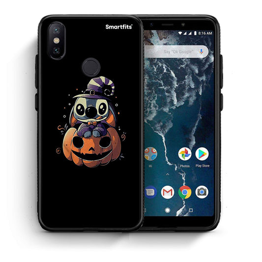 Θήκη Xiaomi Mi A2 Halloween Stitch από τη Smartfits με σχέδιο στο πίσω μέρος και μαύρο περίβλημα | Xiaomi Mi A2 Halloween Stitch case with colorful back and black bezels
