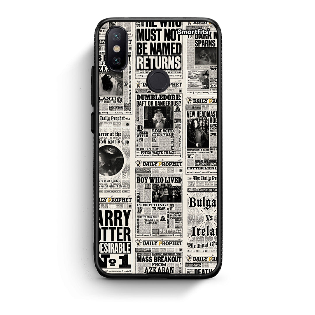 Xiaomi Mi A2 Harry Paper θήκη από τη Smartfits με σχέδιο στο πίσω μέρος και μαύρο περίβλημα | Smartphone case with colorful back and black bezels by Smartfits