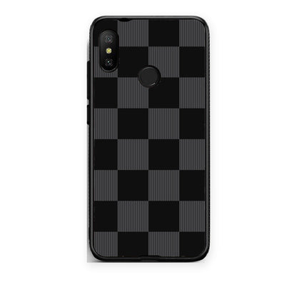 Θήκη Xiaomi Mi A2 Lite Black and Charcoal Striped Checks από τη Smartfits με σχέδιο στο πίσω μέρος και μαύρο περίβλημα | Xiaomi Mi A2 Lite Black and Charcoal Striped Checks case with colorful back and black bezels