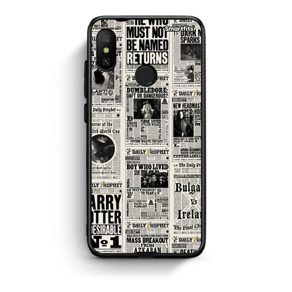 Xiaomi Mi A2 Lite Harry Paper θήκη από τη Smartfits με σχέδιο στο πίσω μέρος και μαύρο περίβλημα | Smartphone case with colorful back and black bezels by Smartfits