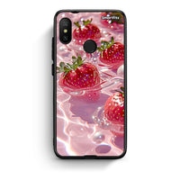 Thumbnail for Xiaomi Mi A2 Lite Juicy Strawberries θήκη από τη Smartfits με σχέδιο στο πίσω μέρος και μαύρο περίβλημα | Smartphone case with colorful back and black bezels by Smartfits