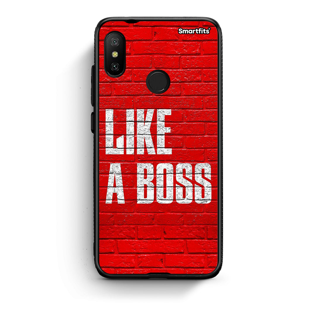 Xiaomi Mi A2 Lite Like A Boss θήκη από τη Smartfits με σχέδιο στο πίσω μέρος και μαύρο περίβλημα | Smartphone case with colorful back and black bezels by Smartfits