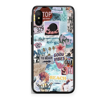 Θήκη Xiaomi Mi A2 Lite Summer Vibes από τη Smartfits με σχέδιο στο πίσω μέρος και μαύρο περίβλημα | Xiaomi Mi A2 Lite Summer Vibes case with colorful back and black bezels