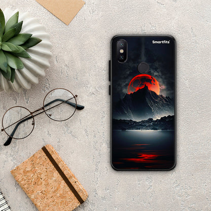Red Full Moon - Xiaomi Mi A2 θήκη