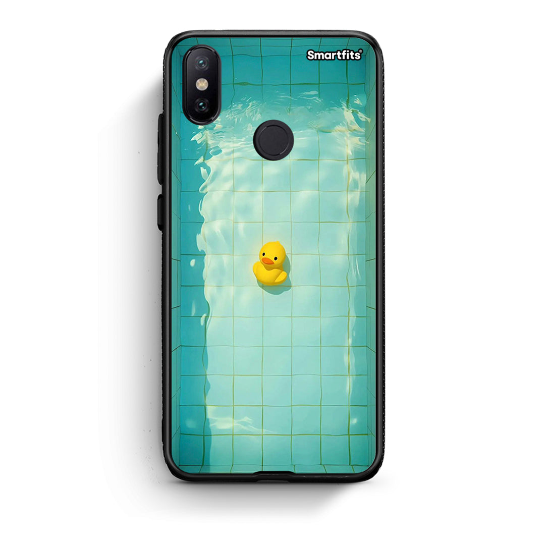 Xiaomi Mi A2 Yellow Duck θήκη από τη Smartfits με σχέδιο στο πίσω μέρος και μαύρο περίβλημα | Smartphone case with colorful back and black bezels by Smartfits