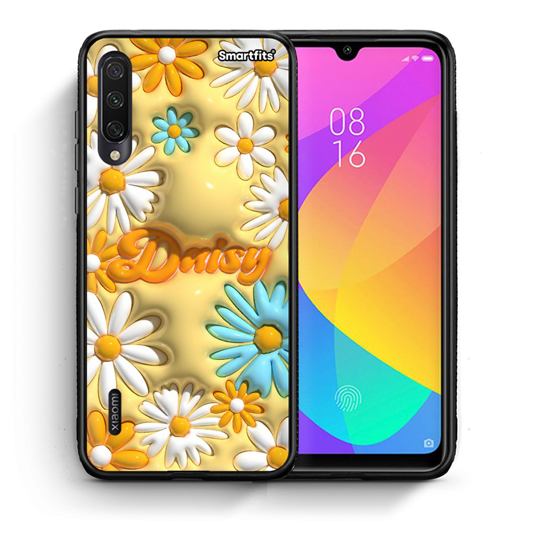 Θήκη Xiaomi Mi A3 Bubble Daisies από τη Smartfits με σχέδιο στο πίσω μέρος και μαύρο περίβλημα | Xiaomi Mi A3 Bubble Daisies case with colorful back and black bezels