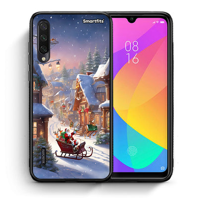 Θήκη Xiaomi Mi A3 Christmas Snow από τη Smartfits με σχέδιο στο πίσω μέρος και μαύρο περίβλημα | Xiaomi Mi A3 Christmas Snow case with colorful back and black bezels