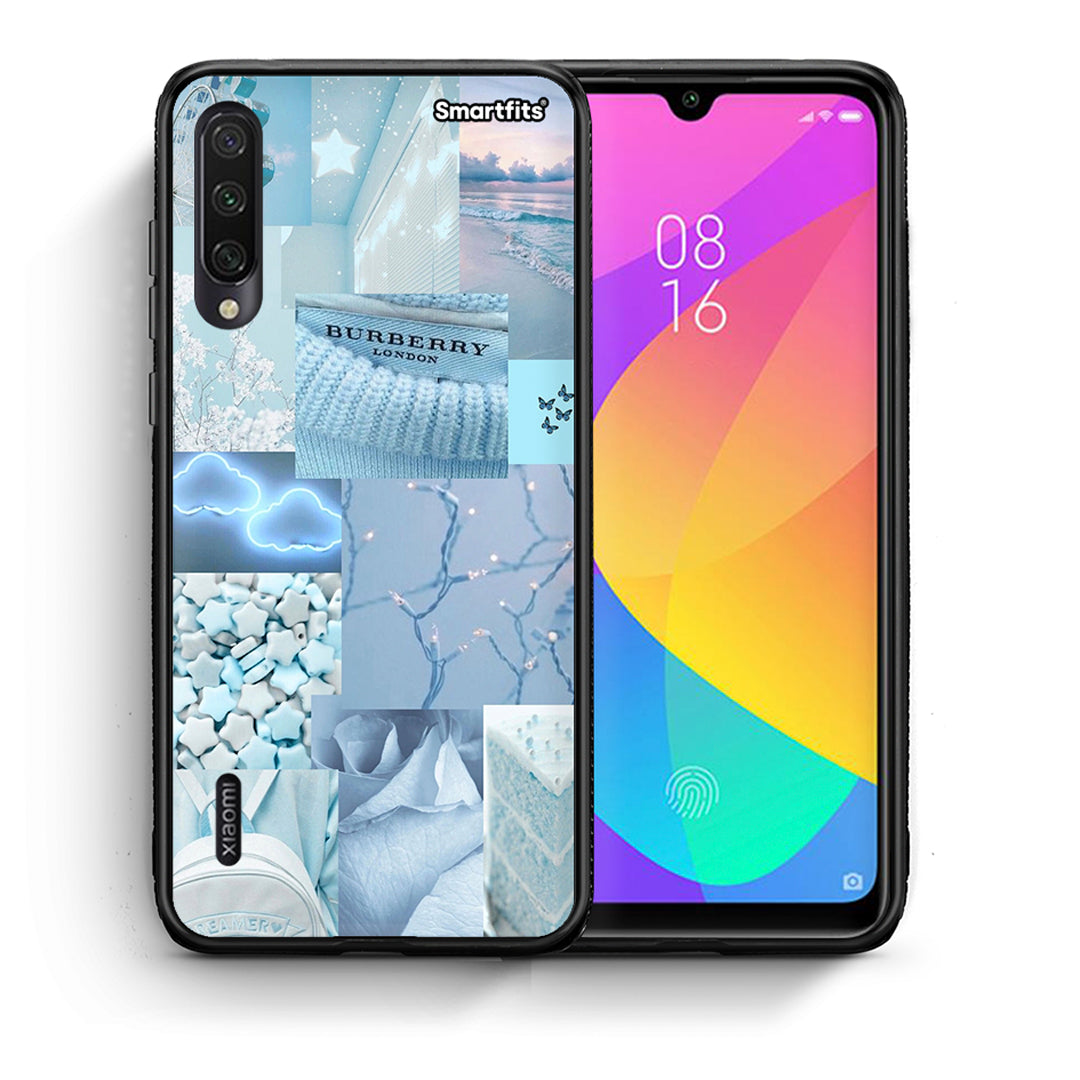 Θήκη Xiaomi Mi A3 Ciel Aesthetic Collage από τη Smartfits με σχέδιο στο πίσω μέρος και μαύρο περίβλημα | Xiaomi Mi A3 Ciel Aesthetic Collage case with colorful back and black bezels