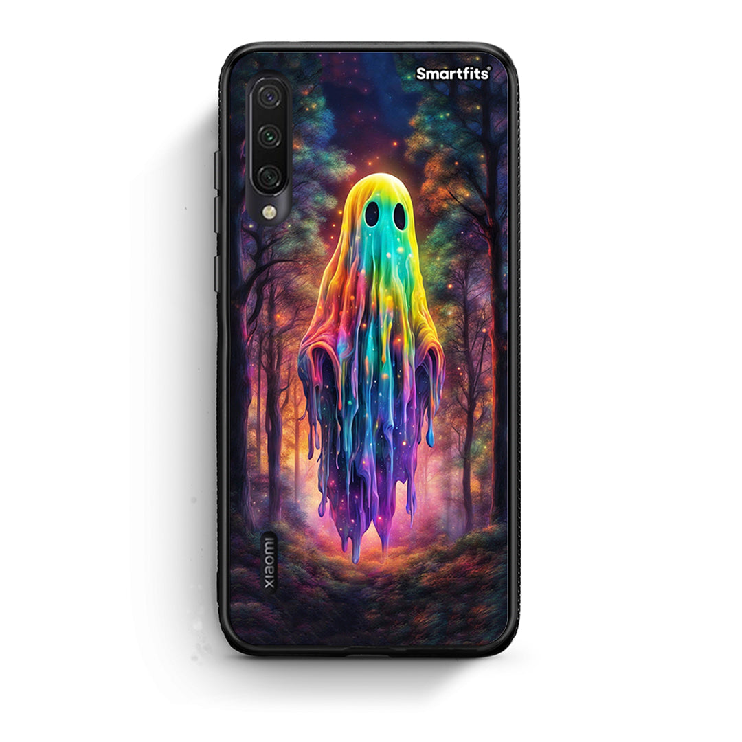 Xiaomi Mi A3 Halloween Ghost θήκη από τη Smartfits με σχέδιο στο πίσω μέρος και μαύρο περίβλημα | Smartphone case with colorful back and black bezels by Smartfits