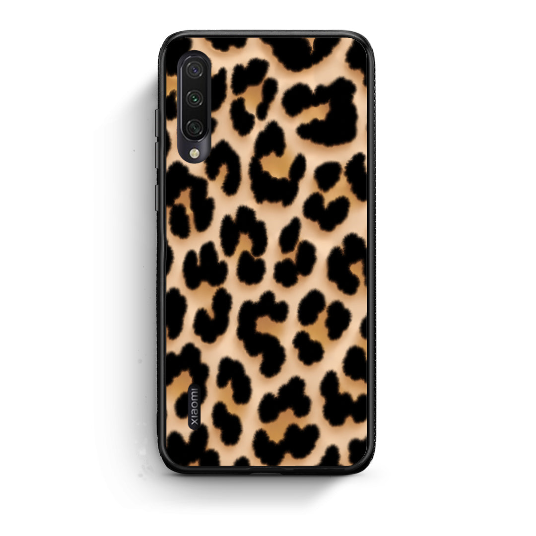 Θήκη Xiaomi Mi A3 Leopard Print Tan Large από τη Smartfits με σχέδιο στο πίσω μέρος και μαύρο περίβλημα | Xiaomi Mi A3 Leopard Print Tan Large case with colorful back and black bezels