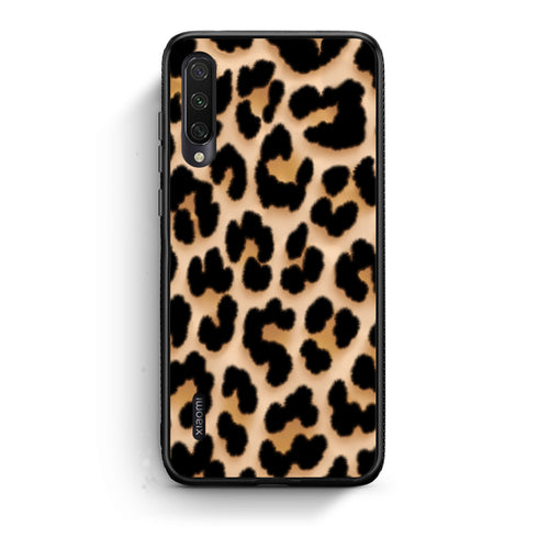 Θήκη Xiaomi Mi A3 Leopard Print Tan Large από τη Smartfits με σχέδιο στο πίσω μέρος και μαύρο περίβλημα | Xiaomi Mi A3 Leopard Print Tan Large case with colorful back and black bezels