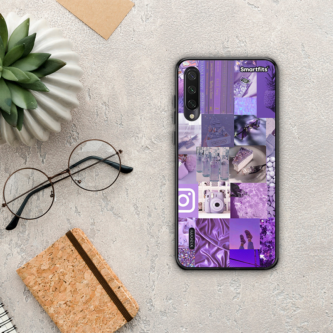 Purple Aesthetic Collage - Xiaomi Mi A3 θήκη