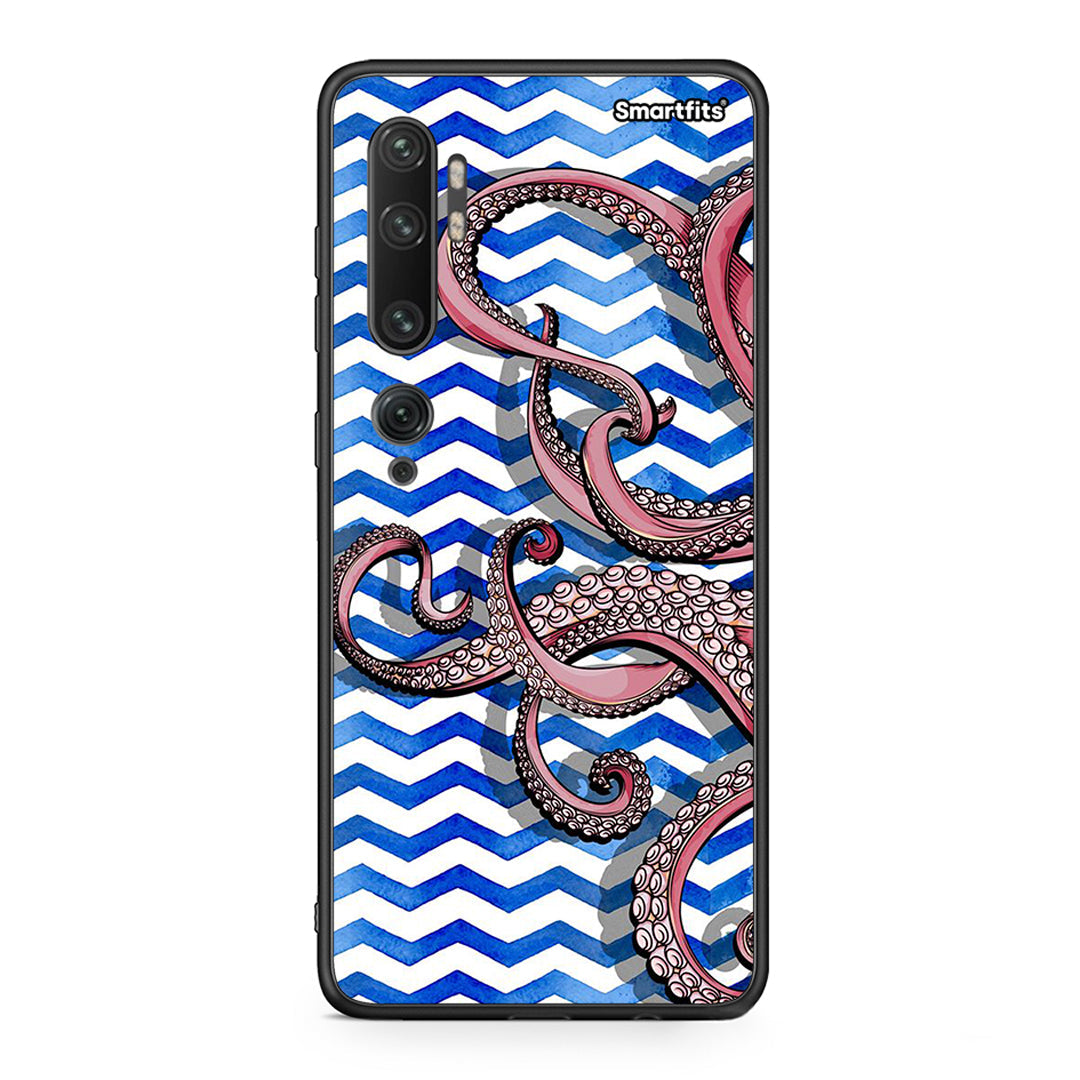 Xiaomi Mi Note 10 Pro Chevron Devilfish θήκη από τη Smartfits με σχέδιο στο πίσω μέρος και μαύρο περίβλημα | Smartphone case with colorful back and black bezels by Smartfits