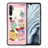 Thumbnail for Θήκη Xiaomi Mi Note 10 Pro Cute Companion από τη Smartfits με σχέδιο στο πίσω μέρος και μαύρο περίβλημα | Xiaomi Mi Note 10 Pro Cute Companion case with colorful back and black bezels