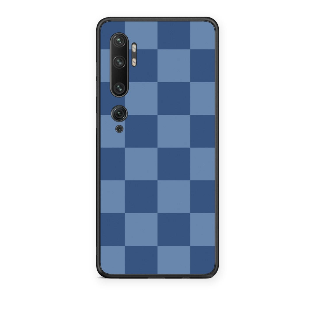 Θήκη Xiaomi Mi Note 10 / 10 Pro Denim Blue Checkerboard από τη Smartfits με σχέδιο στο πίσω μέρος και μαύρο περίβλημα | Xiaomi Mi Note 10 / 10 Pro Denim Blue Checkerboard case with colorful back and black bezels