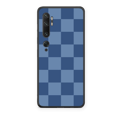 Θήκη Xiaomi Mi Note 10 / 10 Pro Denim Blue Checkerboard από τη Smartfits με σχέδιο στο πίσω μέρος και μαύρο περίβλημα | Xiaomi Mi Note 10 / 10 Pro Denim Blue Checkerboard case with colorful back and black bezels