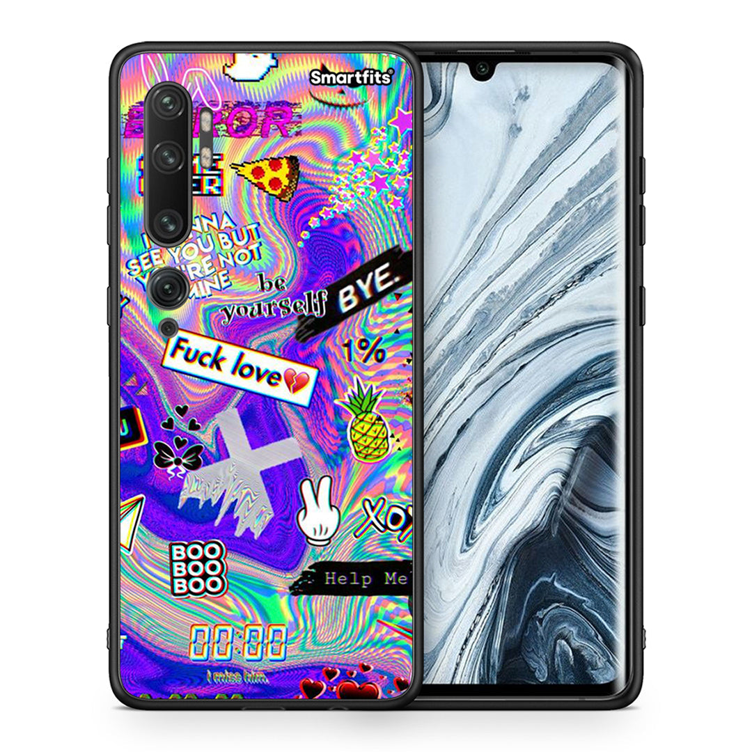 Θήκη Xiaomi Mi Note 10 Pro Game Over από τη Smartfits με σχέδιο στο πίσω μέρος και μαύρο περίβλημα | Xiaomi Mi Note 10 Pro Game Over case with colorful back and black bezels