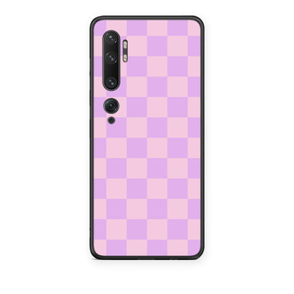 Θήκη Xiaomi Mi Note 10 / 10 Pro Lavender and Pink Checkerboard από τη Smartfits με σχέδιο στο πίσω μέρος και μαύρο περίβλημα | Xiaomi Mi Note 10 / 10 Pro Lavender and Pink Checkerboard case with colorful back and black bezels