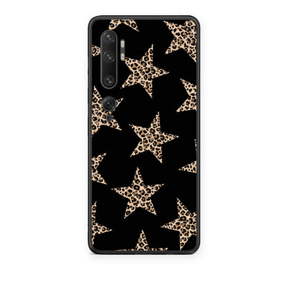 Θήκη Xiaomi Mi Note 10 / 10 Pro Leopard Stars on Black από τη Smartfits με σχέδιο στο πίσω μέρος και μαύρο περίβλημα | Xiaomi Mi Note 10 / 10 Pro Leopard Stars on Black case with colorful back and black bezels