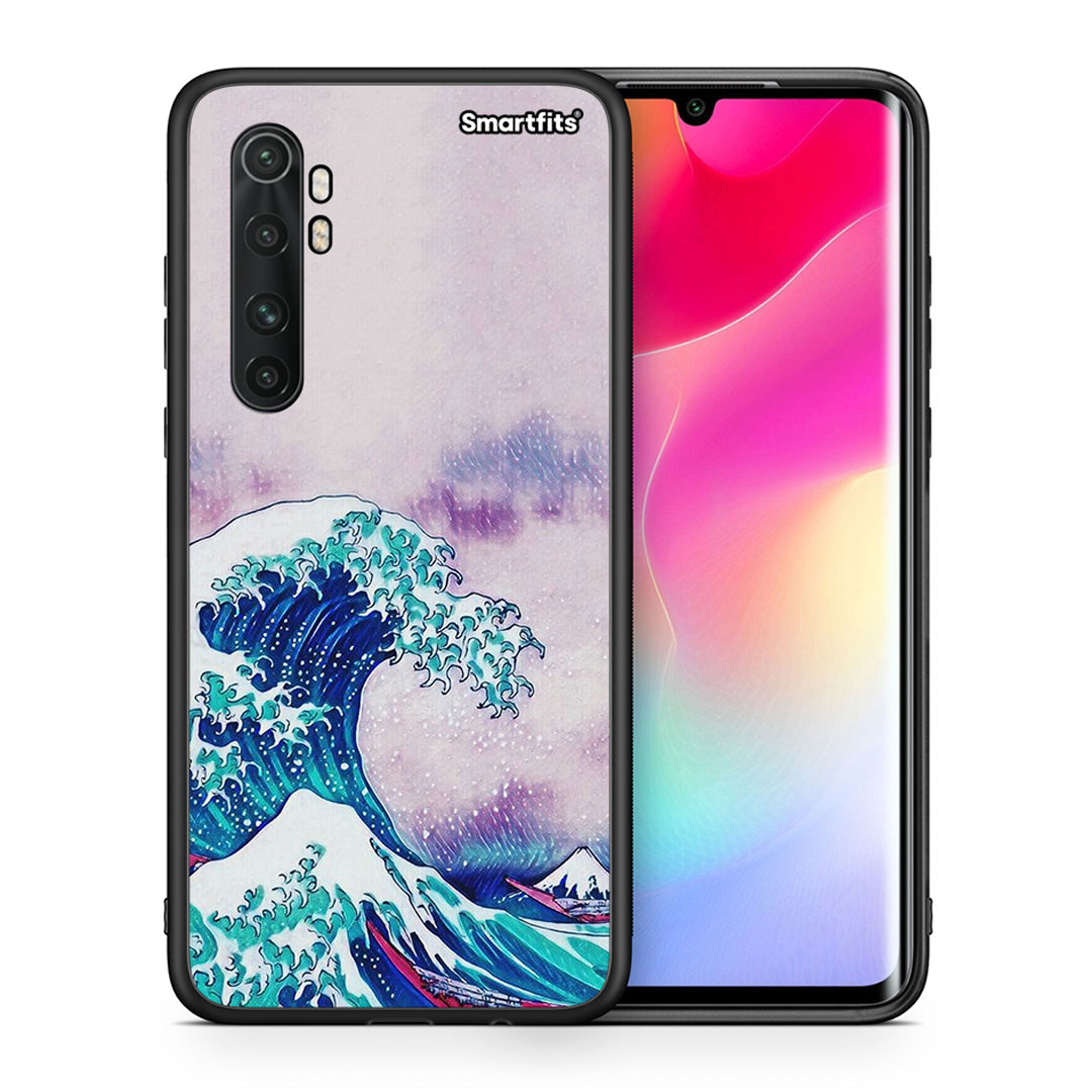 Θήκη Xiaomi Mi 10 Ultra Blue Waves από τη Smartfits με σχέδιο στο πίσω μέρος και μαύρο περίβλημα | Xiaomi Mi 10 Ultra Blue Waves case with colorful back and black bezels