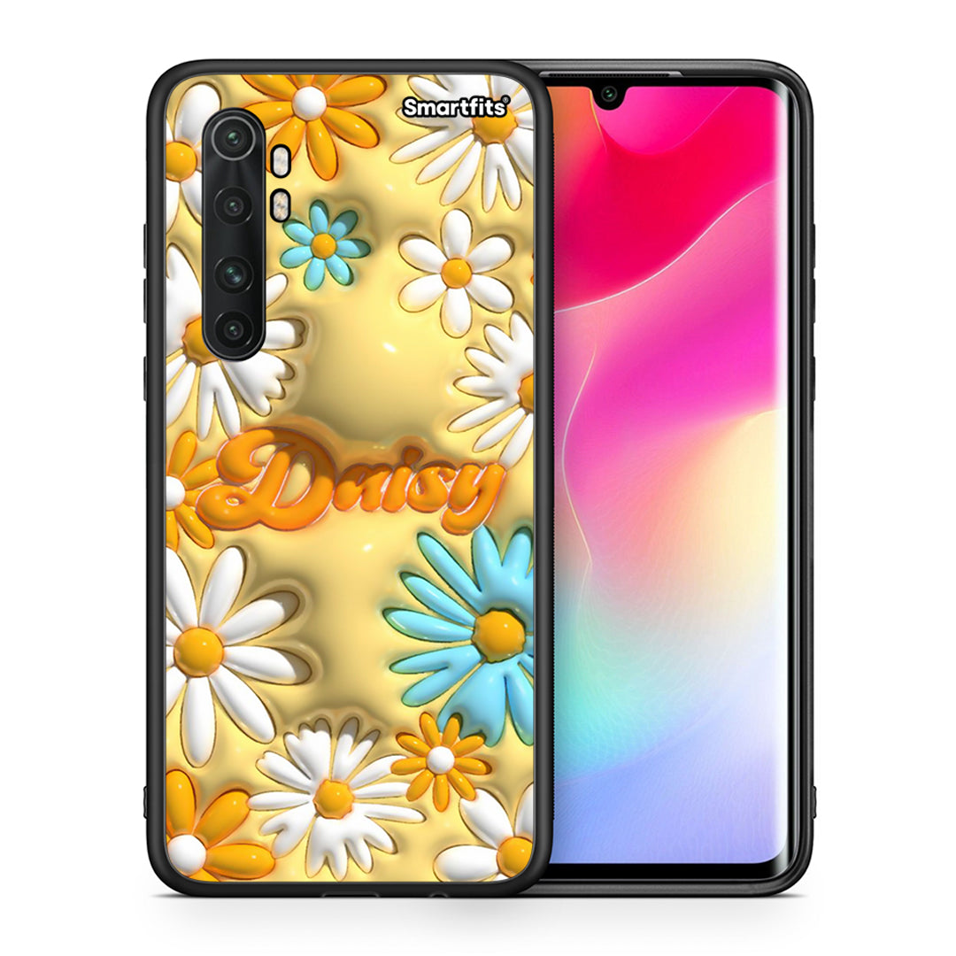 Θήκη Xiaomi Mi Note 10 Lite Bubble Daisies από τη Smartfits με σχέδιο στο πίσω μέρος και μαύρο περίβλημα | Xiaomi Mi Note 10 Lite Bubble Daisies case with colorful back and black bezels