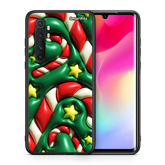 Θήκη Xiaomi Mi 10 Ultra Christmas Bubbles από τη Smartfits με σχέδιο στο πίσω μέρος και μαύρο περίβλημα | Xiaomi Mi 10 Ultra Christmas Bubbles case with colorful back and black bezels