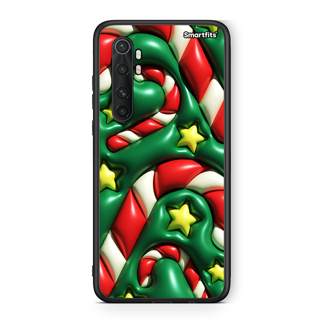 Xiaomi Mi Note 10 Lite Christmas Bubbles θήκη από τη Smartfits με σχέδιο στο πίσω μέρος και μαύρο περίβλημα | Smartphone case with colorful back and black bezels by Smartfits