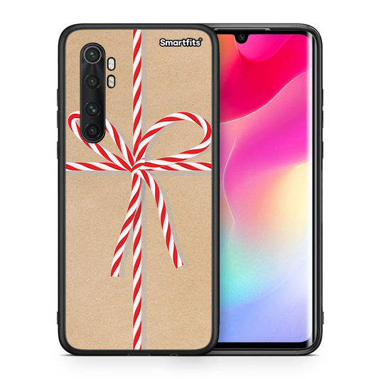 Θήκη Xiaomi Mi Note 10 Lite Christmas Gift από τη Smartfits με σχέδιο στο πίσω μέρος και μαύρο περίβλημα | Xiaomi Mi Note 10 Lite Christmas Gift case with colorful back and black bezels