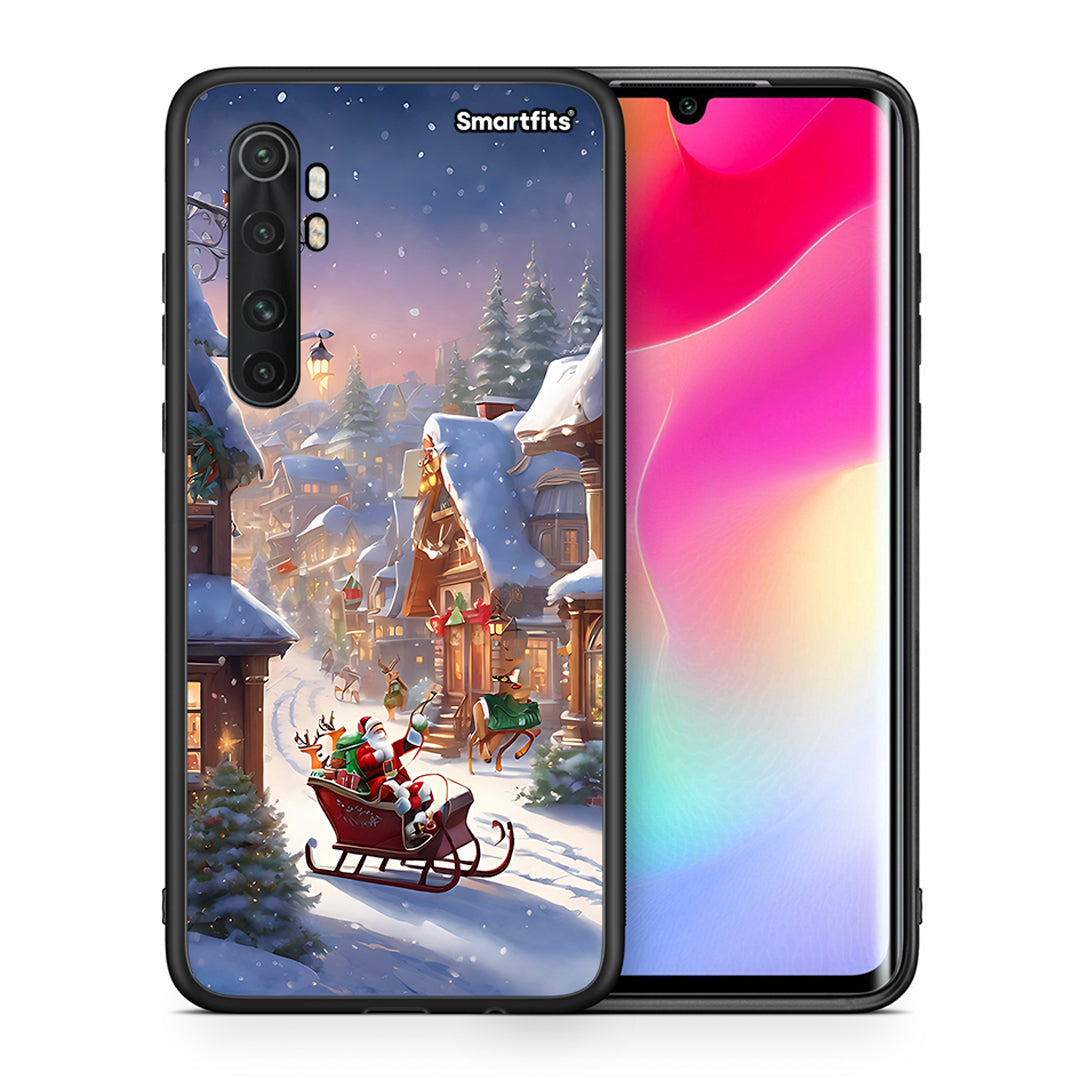 Θήκη Xiaomi Mi 10 Ultra Christmas Snow από τη Smartfits με σχέδιο στο πίσω μέρος και μαύρο περίβλημα | Xiaomi Mi 10 Ultra Christmas Snow case with colorful back and black bezels
