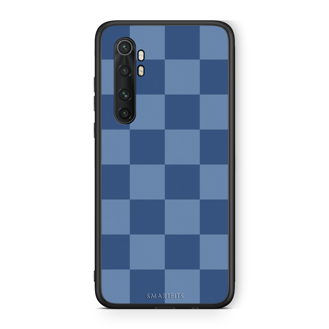 Θήκη Xiaomi Mi Note 10 Lite Denim Blue Checkerboard από τη Smartfits με σχέδιο στο πίσω μέρος και μαύρο περίβλημα | Xiaomi Mi Note 10 Lite Denim Blue Checkerboard case with colorful back and black bezels