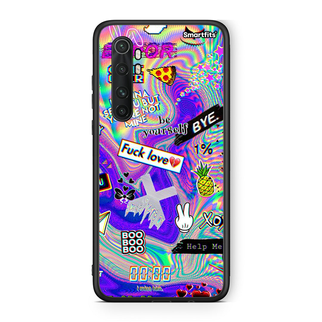 Xiaomi Mi Note 10 Lite Game Over θήκη από τη Smartfits με σχέδιο στο πίσω μέρος και μαύρο περίβλημα | Smartphone case with colorful back and black bezels by Smartfits