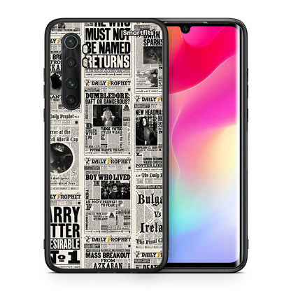 Θήκη Xiaomi Mi Note 10 Lite Harry Paper από τη Smartfits με σχέδιο στο πίσω μέρος και μαύρο περίβλημα | Xiaomi Mi Note 10 Lite Harry Paper case with colorful back and black bezels
