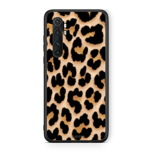 Θήκη Xiaomi Mi Note 10 Lite Leopard Print Tan Large από τη Smartfits με σχέδιο στο πίσω μέρος και μαύρο περίβλημα | Xiaomi Mi Note 10 Lite Leopard Print Tan Large case with colorful back and black bezels