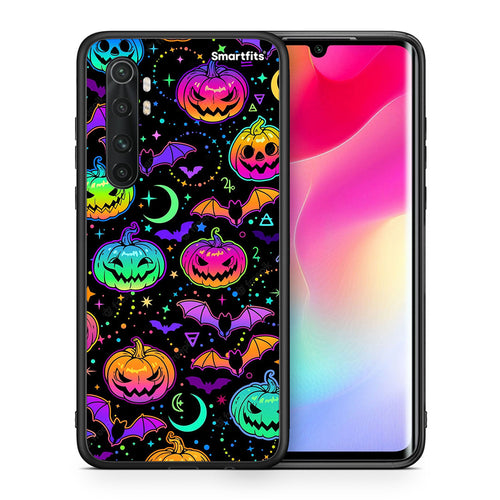 Θήκη Xiaomi Mi 10 Ultra Neon Halloween από τη Smartfits με σχέδιο στο πίσω μέρος και μαύρο περίβλημα | Xiaomi Mi 10 Ultra Neon Halloween case with colorful back and black bezels