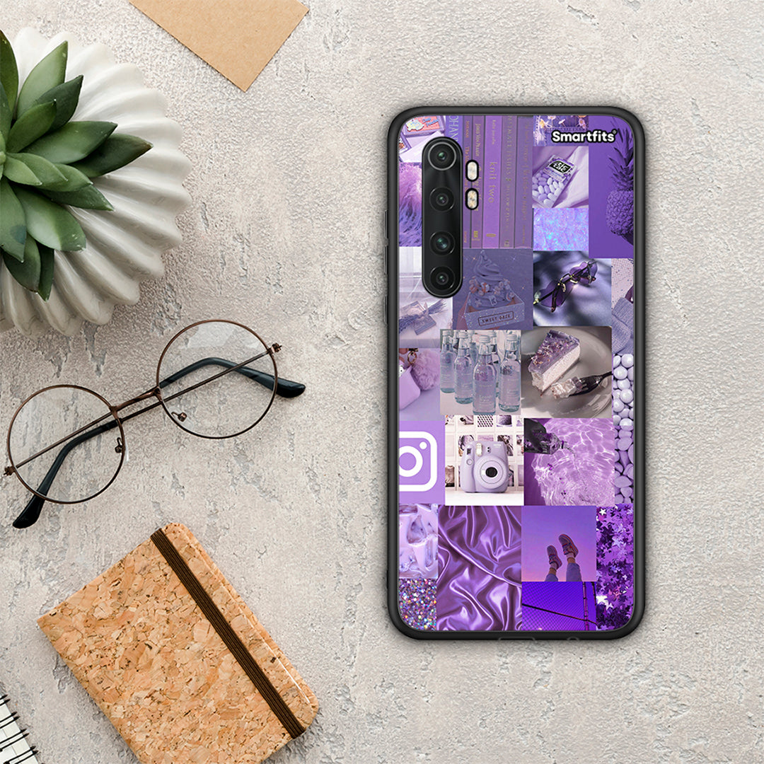 Purple Aesthetic Collage - Xiaomi Mi Note 10 Lite θήκη