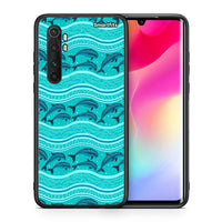 Thumbnail for Θήκη Xiaomi Mi 10 Ultra Swimming Dolphins από τη Smartfits με σχέδιο στο πίσω μέρος και μαύρο περίβλημα | Xiaomi Mi 10 Ultra Swimming Dolphins case with colorful back and black bezels