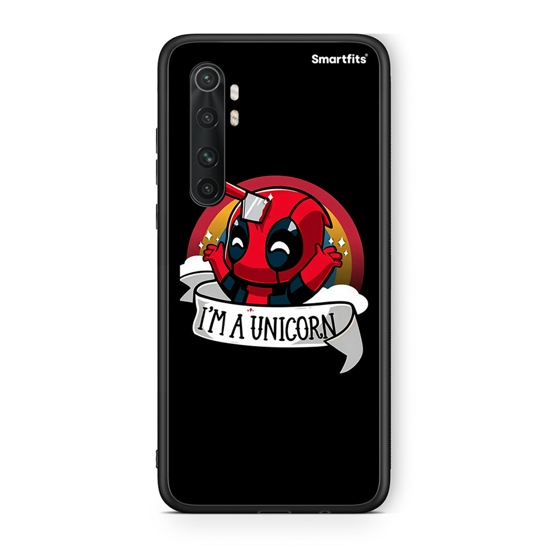 Xiaomi Mi Note 10 Lite Unicorn Deadpool θήκη από τη Smartfits με σχέδιο στο πίσω μέρος και μαύρο περίβλημα | Smartphone case with colorful back and black bezels by Smartfits
