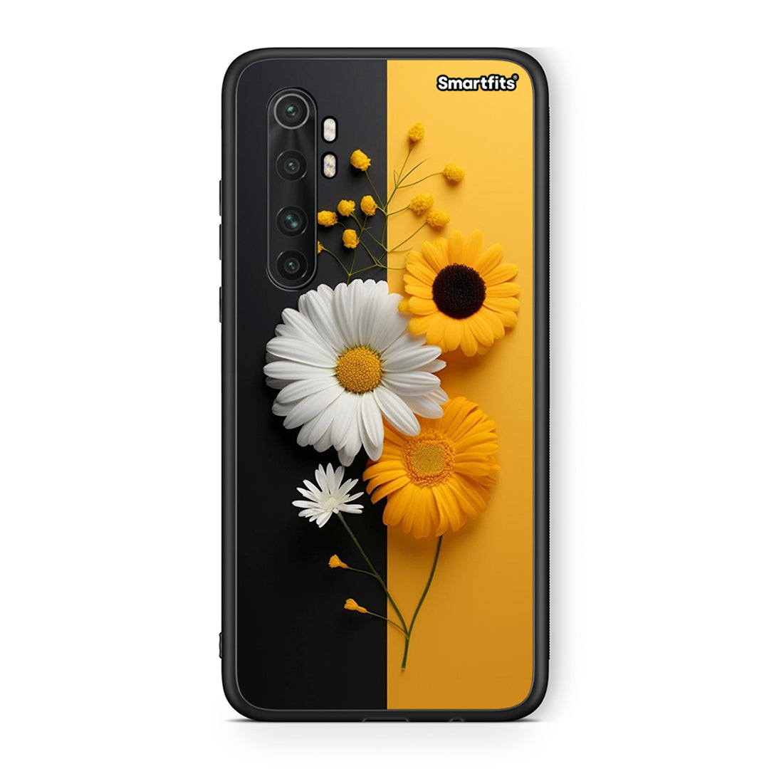 Xiaomi Mi 10 Ultra Yellow Daisies θήκη από τη Smartfits με σχέδιο στο πίσω μέρος και μαύρο περίβλημα | Smartphone case with colorful back and black bezels by Smartfits