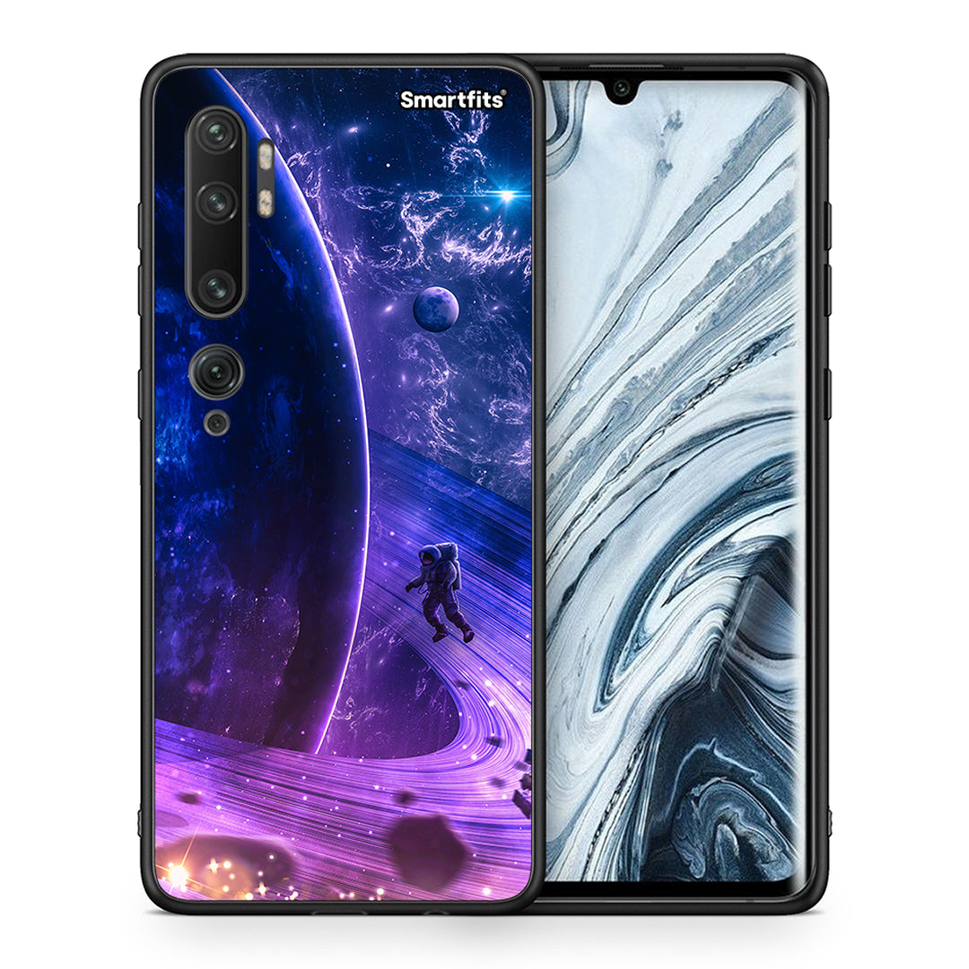 Θήκη Xiaomi Mi Note 10 Pro Lost Astronaut από τη Smartfits με σχέδιο στο πίσω μέρος και μαύρο περίβλημα | Xiaomi Mi Note 10 Pro Lost Astronaut case with colorful back and black bezels