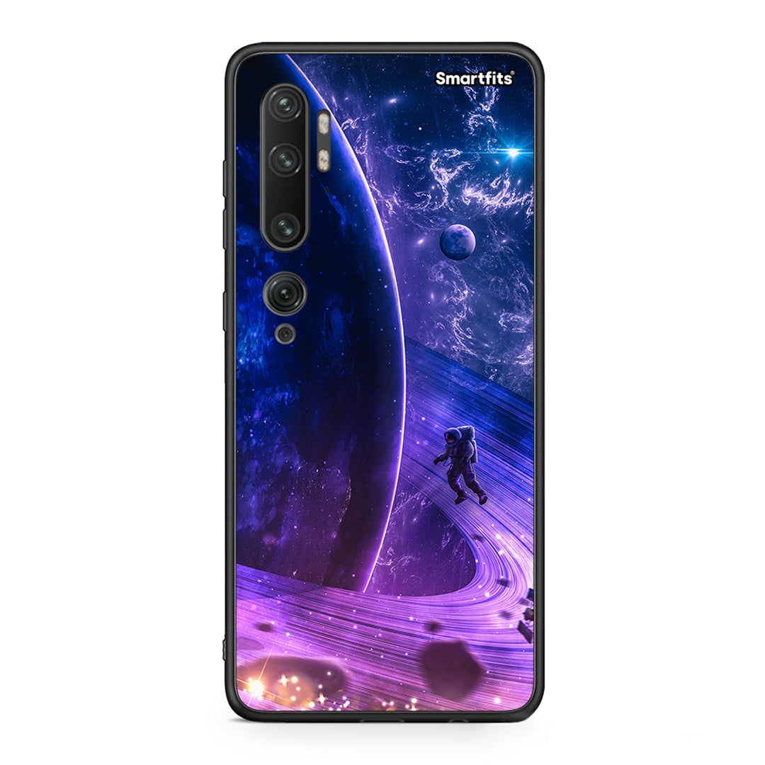 Xiaomi Mi Note 10 Pro Lost Astronaut θήκη από τη Smartfits με σχέδιο στο πίσω μέρος και μαύρο περίβλημα | Smartphone case with colorful back and black bezels by Smartfits