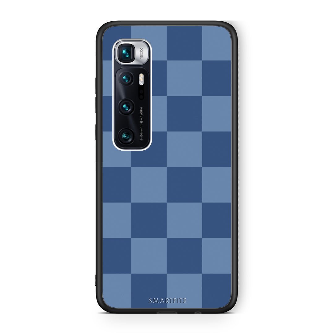 Θήκη Xiaomi Mi 10 Ultra Denim Blue Checkerboard από τη Smartfits με σχέδιο στο πίσω μέρος και μαύρο περίβλημα | Xiaomi Mi 10 Ultra Denim Blue Checkerboard case with colorful back and black bezels