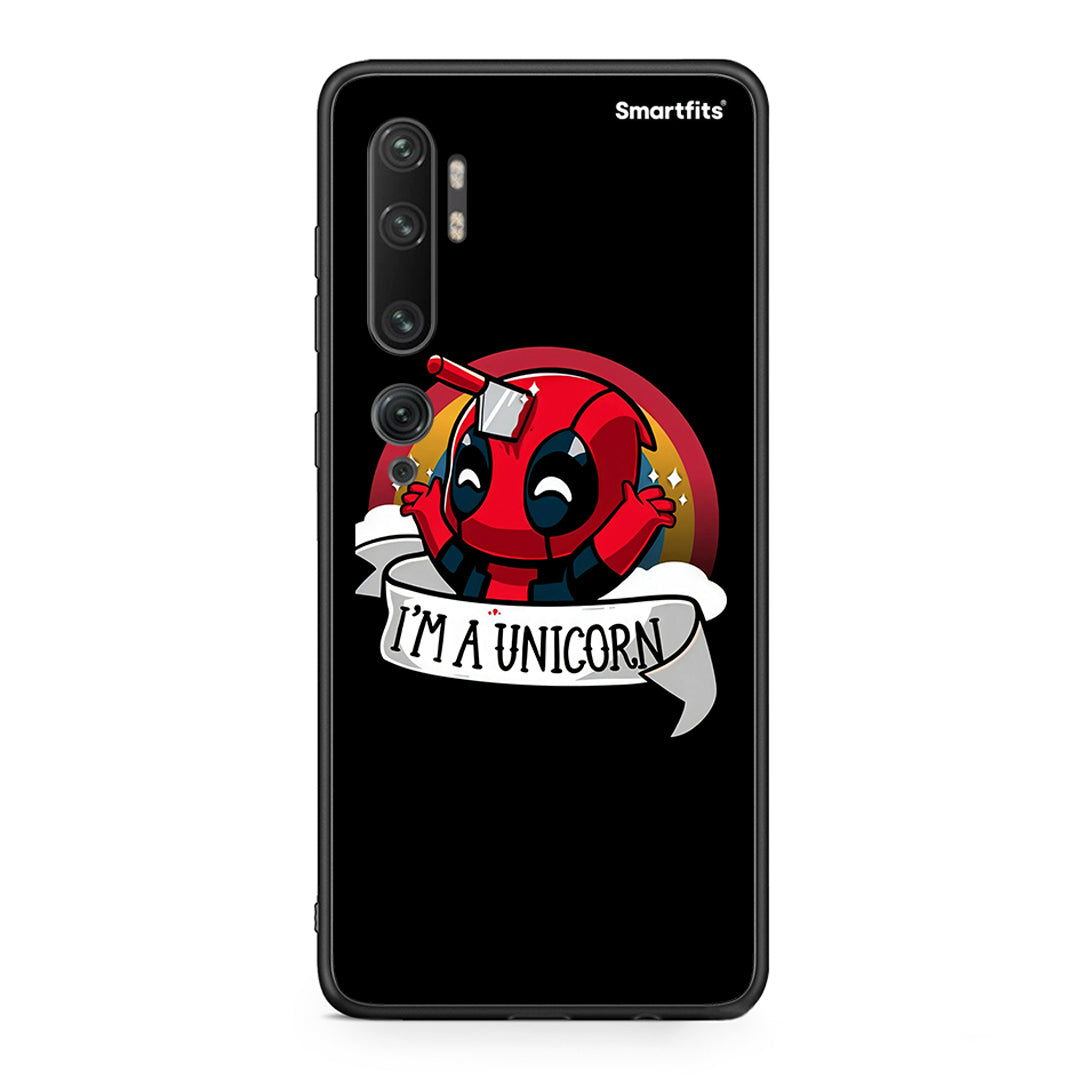 Xiaomi Mi Note 10 Pro Unicorn Deadpool θήκη από τη Smartfits με σχέδιο στο πίσω μέρος και μαύρο περίβλημα | Smartphone case with colorful back and black bezels by Smartfits