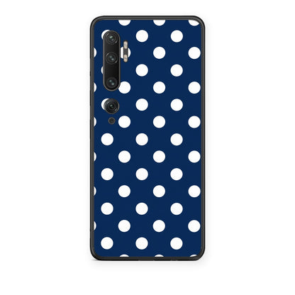 Θήκη Xiaomi Mi Note 10 / 10 Pro White Large Polka Dots on Navy από τη Smartfits με σχέδιο στο πίσω μέρος και μαύρο περίβλημα | Xiaomi Mi Note 10 / 10 Pro White Large Polka Dots on Navy case with colorful back and black bezels