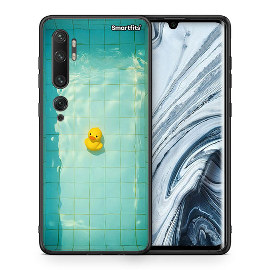 Θήκη Xiaomi Mi Note 10 Pro Yellow Duck από τη Smartfits με σχέδιο στο πίσω μέρος και μαύρο περίβλημα | Xiaomi Mi Note 10 Pro Yellow Duck case with colorful back and black bezels