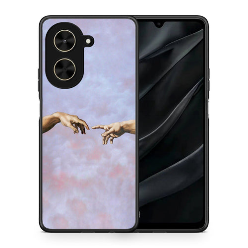 Θήκη Xiaomi Poco C71 Adam Hand από τη Smartfits με σχέδιο στο πίσω μέρος και μαύρο περίβλημα | Xiaomi Poco C71 Adam Hand case with colorful back and black bezels