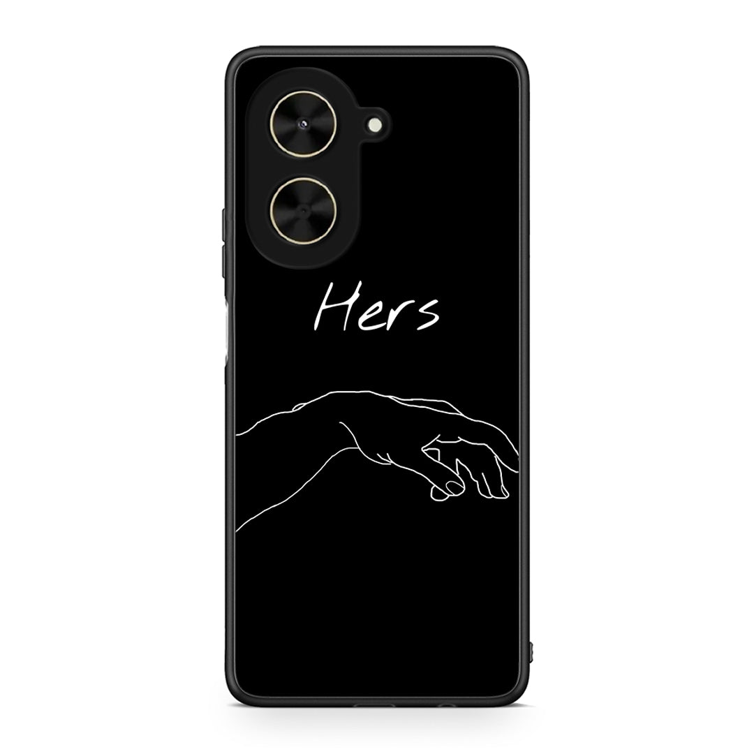 Xiaomi Poco C71 Aeshetic Love 1 Θήκη Αγίου Βαλεντίνου από τη Smartfits με σχέδιο στο πίσω μέρος και μαύρο περίβλημα | Smartphone case with colorful back and black bezels by Smartfits
