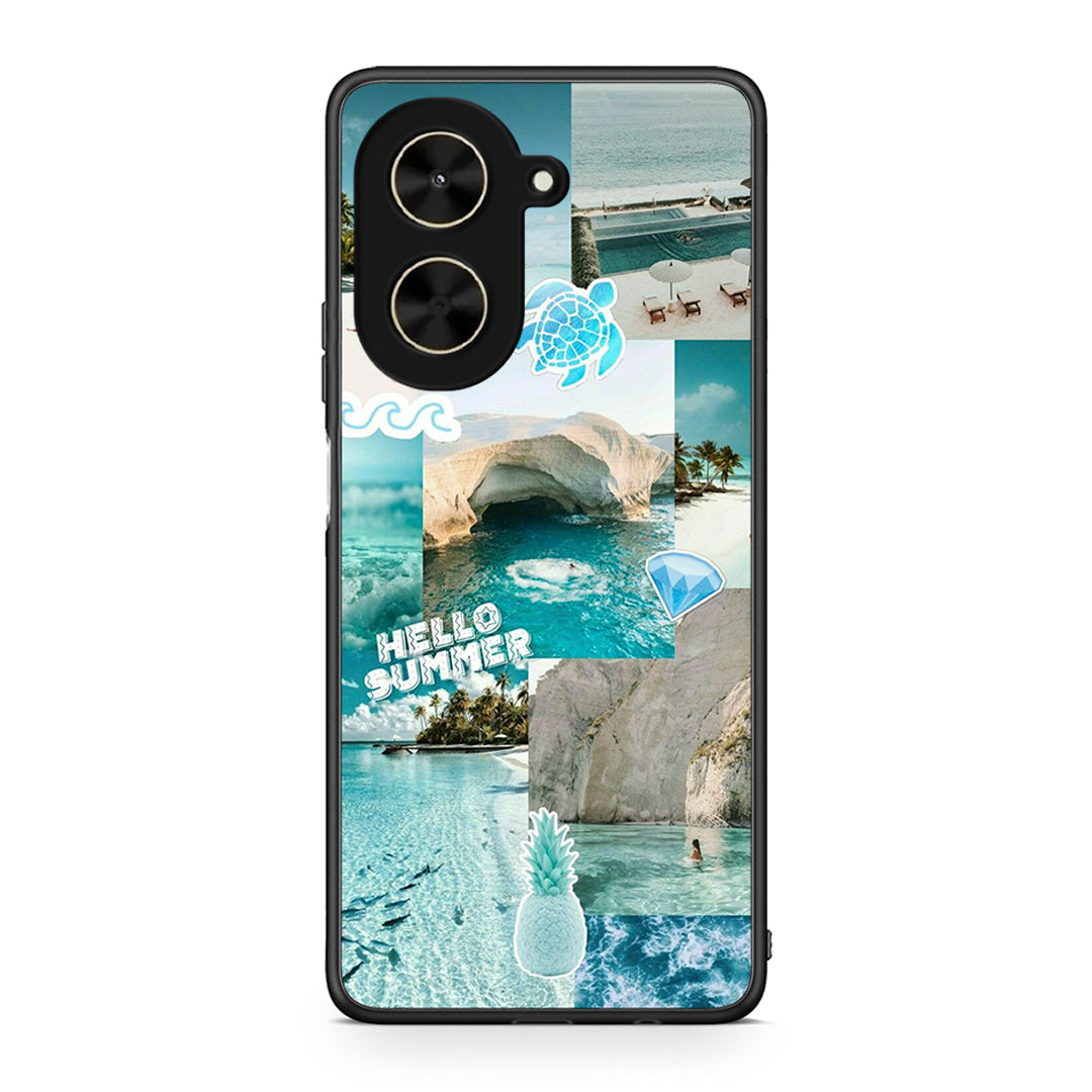 Xiaomi Poco C71 Aesthetic Summer Θήκη από τη Smartfits με σχέδιο στο πίσω μέρος και μαύρο περίβλημα | Smartphone case with colorful back and black bezels by Smartfits